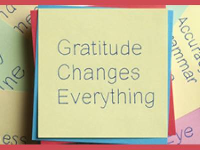 GRATITUDE – It is that time of the Year!